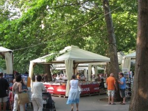 Alley of the books in Sofia