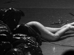 Dance performing "For A" Silk Cie