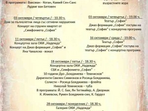 Общински културен институт „Надежда“ за октомври  2019 